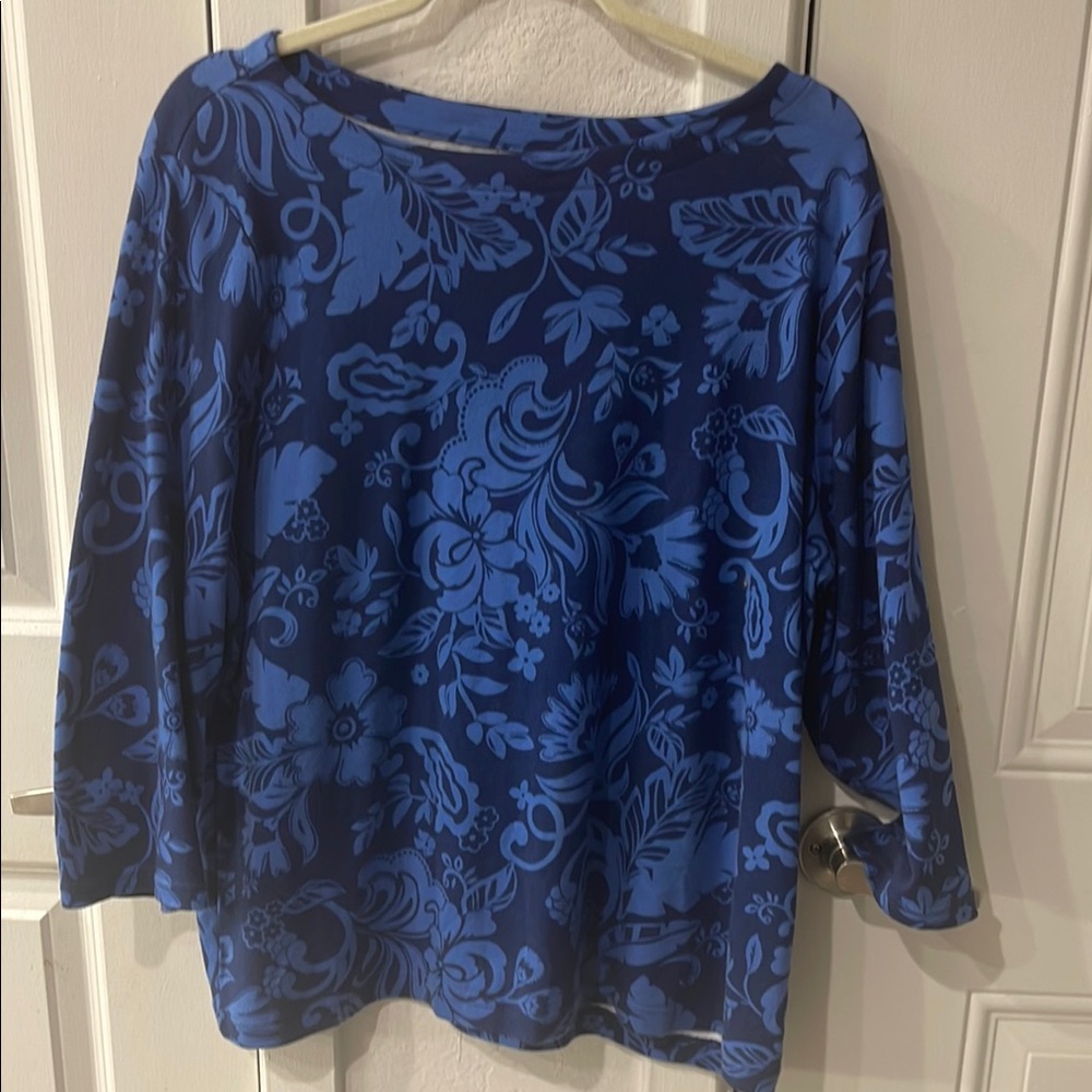 Women size XXL 💯 cotton- Croft & Barrow  3/4 in sleeve